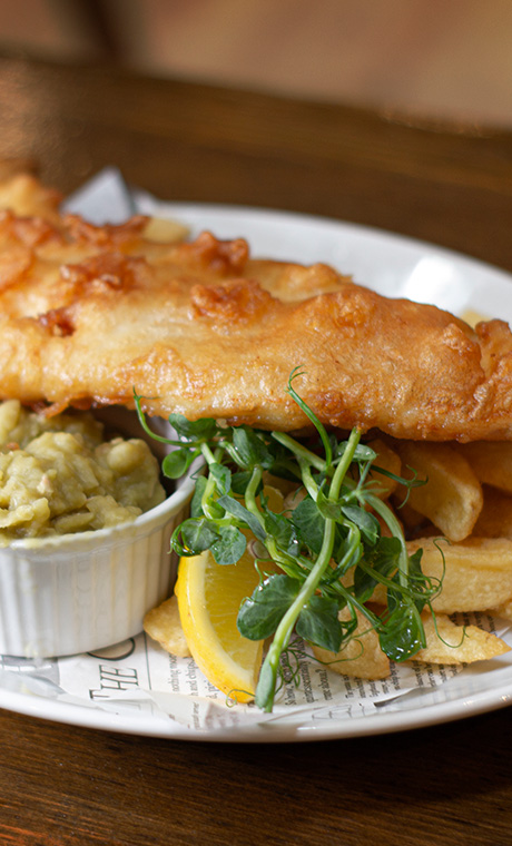 A dish from one of the best pubs in Conwy near Llandudno in North Wales.