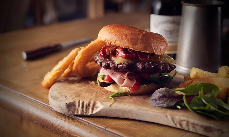 A great shot of our pub food menus